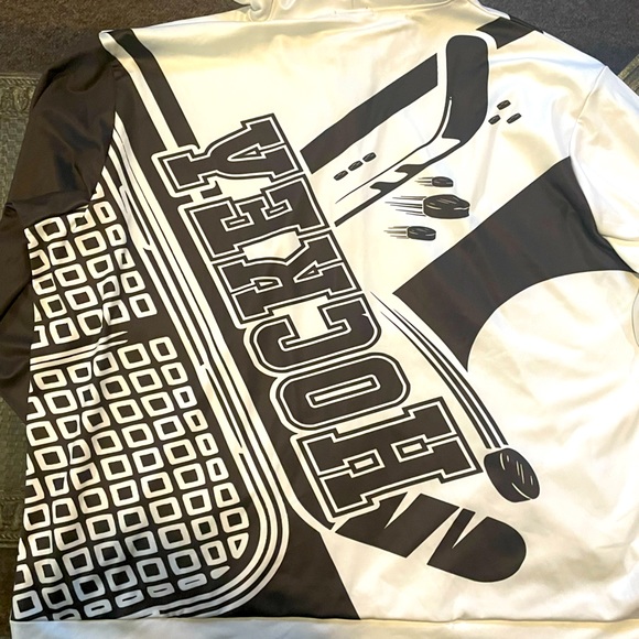 GOPOSTORE 3XL Hockey Lover 3D All Over Printed Full Zip Hoodie - Picture 6 of 11